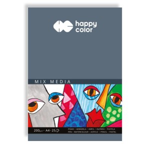 Blok Happy color Mix media A4 200g